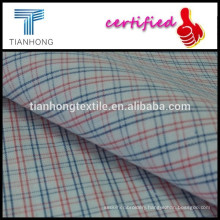 Custom high quality 40s cotton fabric/yarn dyed woven textile for shirt/thin check fabric for summer